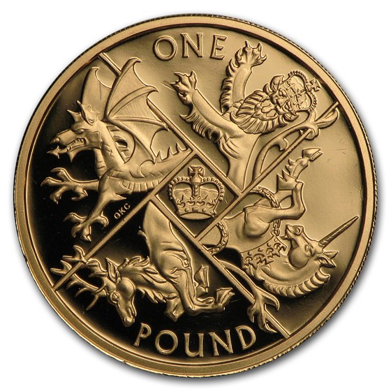 2016 Great Britain Gold £1 Last Round Pound Proof 2016 Great Britain Gold £1 Last Round Pound Proof